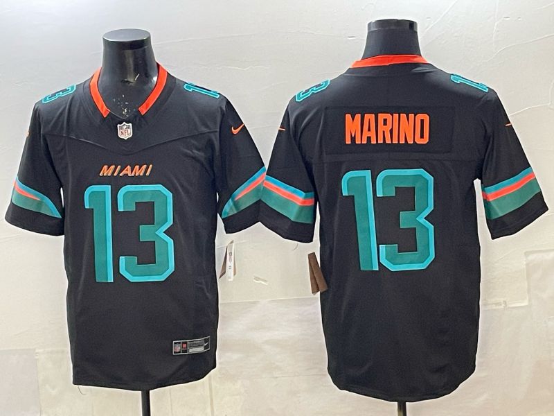 Men Miami Dolphins #13 Marino black Nike 2025 Limited Nike NFL Jersey 07->miami dolphins->NFL Jersey